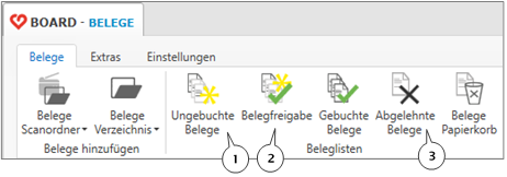 Beleg ohne geöffnetem Klienten