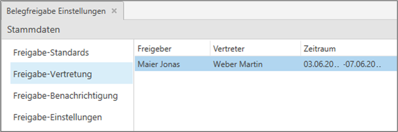 Freigabe-Vertretung
