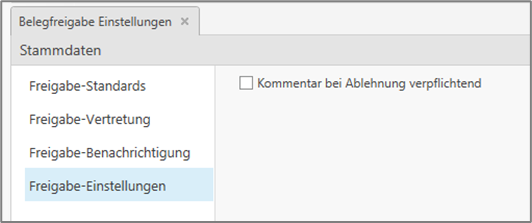 Freigabe-Einstellungen