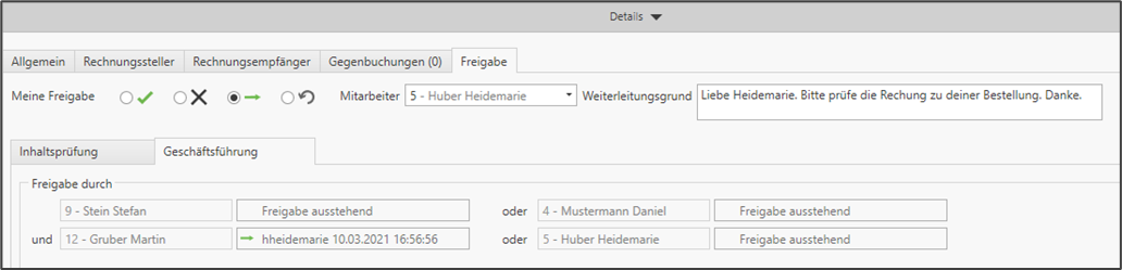Detailansicht Infos