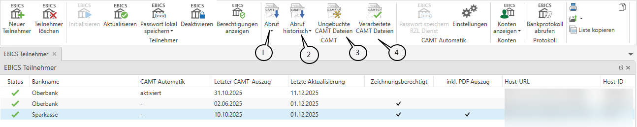 Abschnitt CAMT