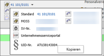 Nummern kopieren