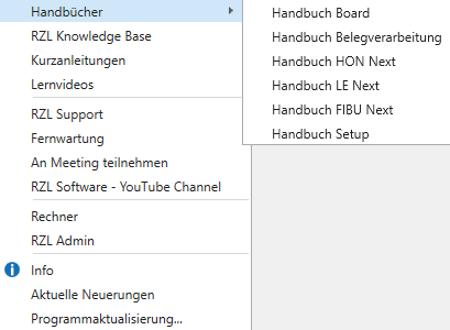 Aufruf Handbuch