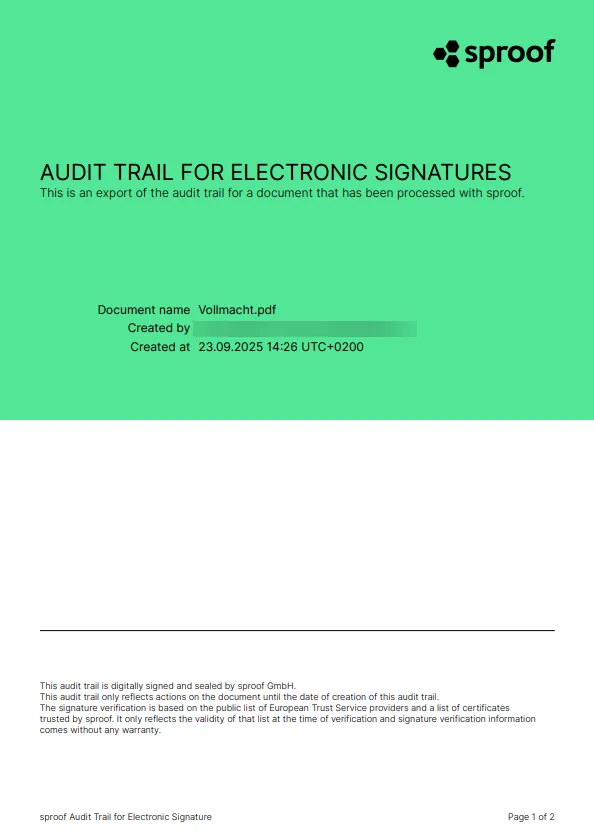 Audit Trail