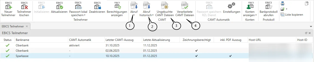 Abschnitt CAMT