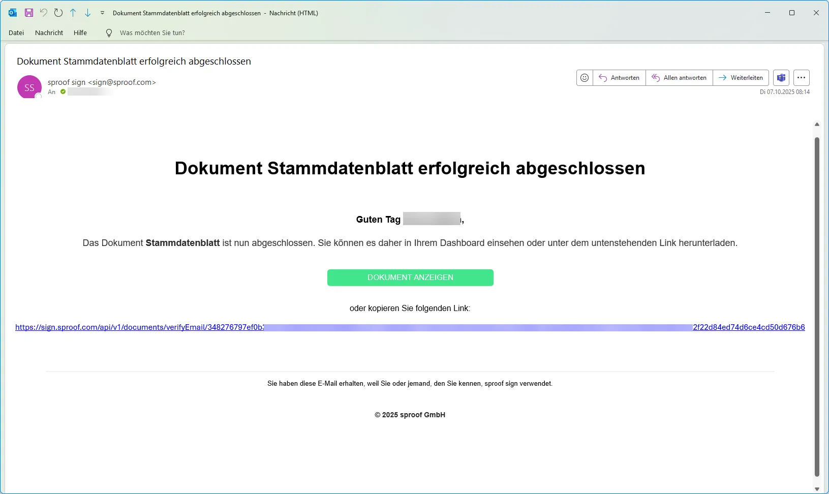 E-Mail Einladung