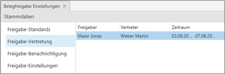 Freigabe-Vertretung