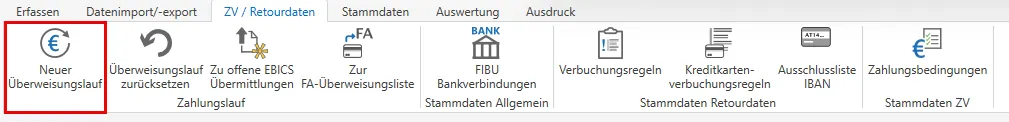 Überweisungslauf