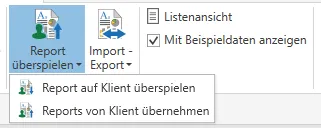 Report auf Klient überspielen