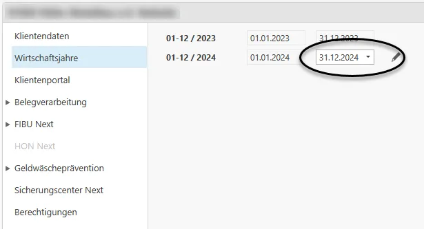 Wirtschaftsjahr bearbeiten