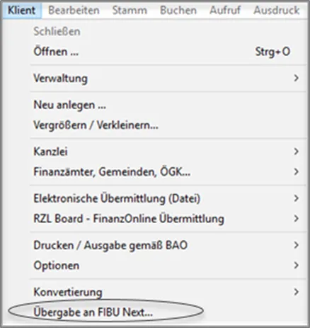 Übergabe Klienten