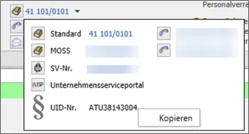 Nummern kopieren