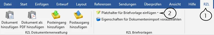 Platzhalter in MS Word