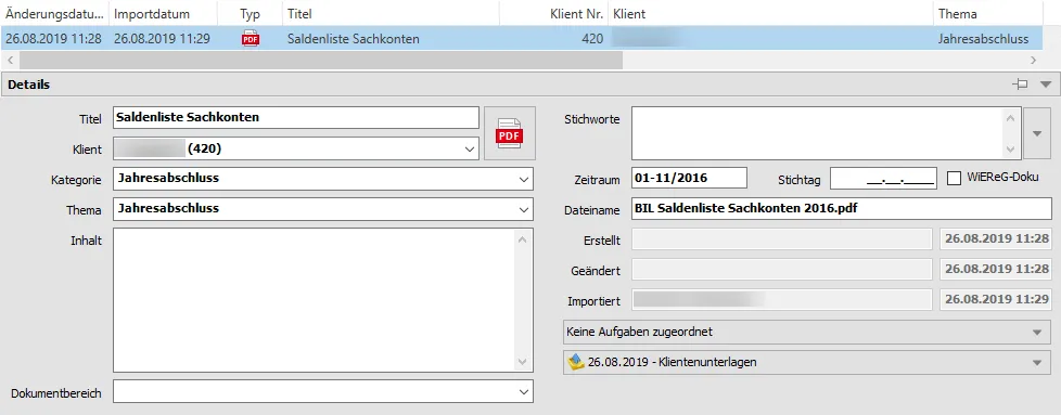 Dokumentenverwaltung