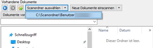 Dokumente mit Sanordner hinzufügen