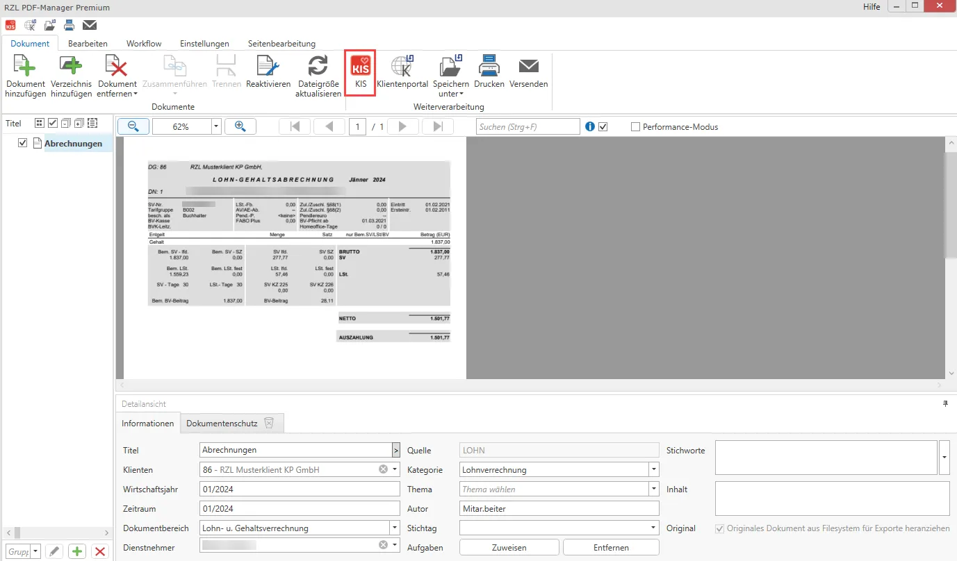 Dokumente aus PDF Manager hinzufügen