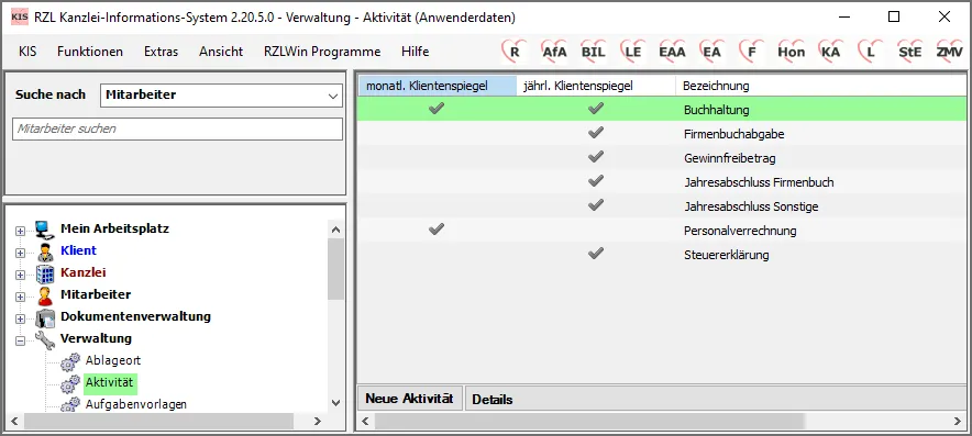Anlage sonstige Stammdaten