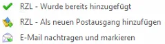 Meldung bei Mails nachtragen