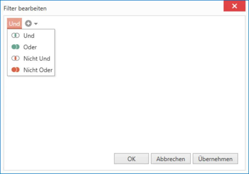 Filter bearbeiten I