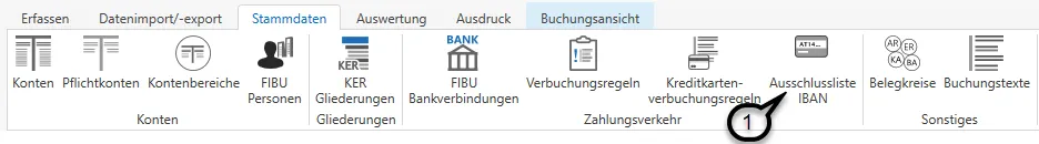 Ausschlussliste IBAN