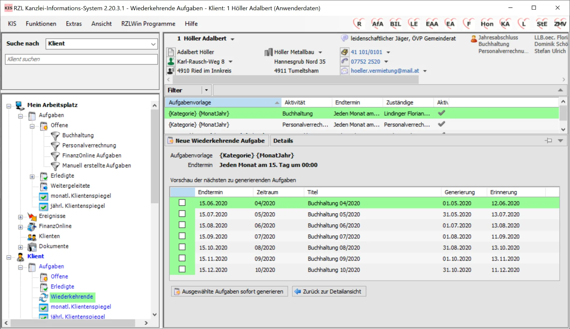 Generierungsvorschau