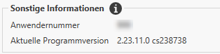 Sonstige Informationen