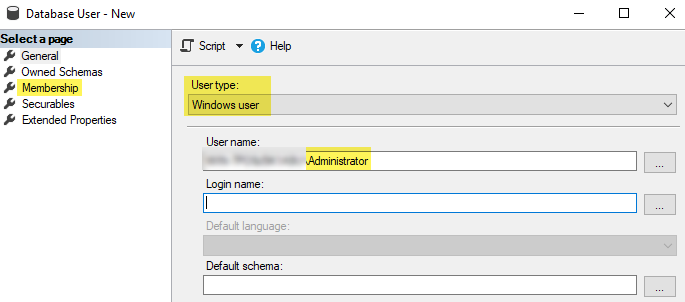 SSMS - Membership