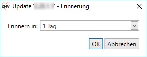 Aktualisierung verschieben